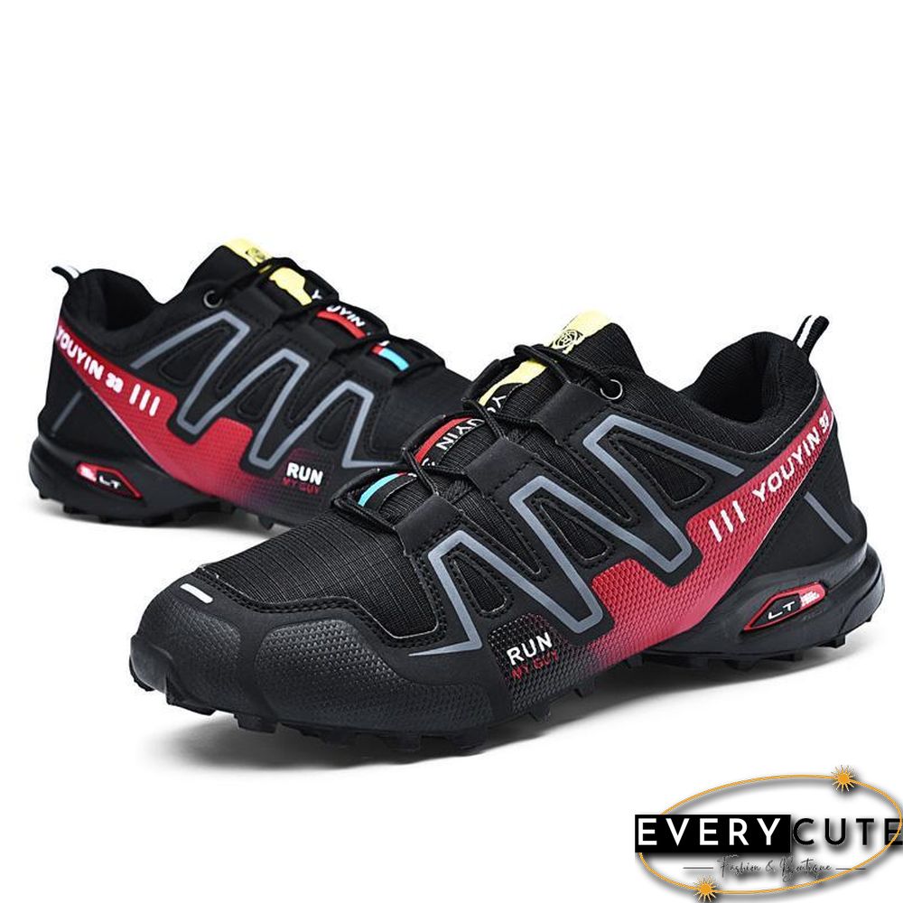 new large size outdoor mountaineering shoes men's shoes breathable shock absorption sports hiki