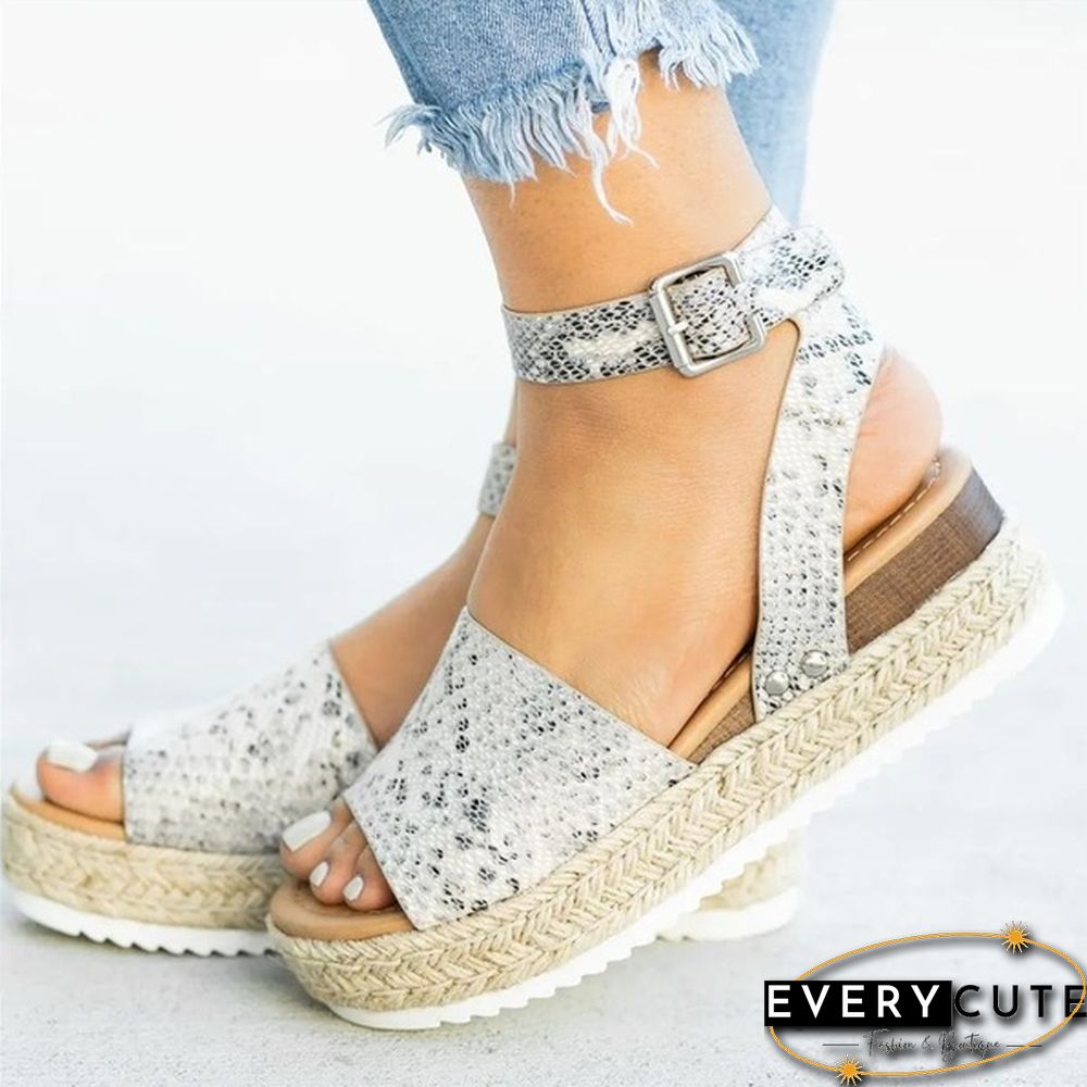 Women Fashion Casual Shoes Breathable Sandals Summer Ankle Strap Sandals Plus Size 35-43