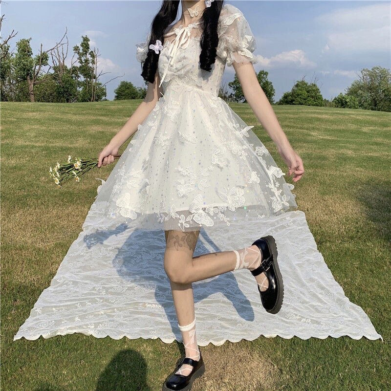 Butterfly Angel Sparkle Princess Lolita Fairy Dress