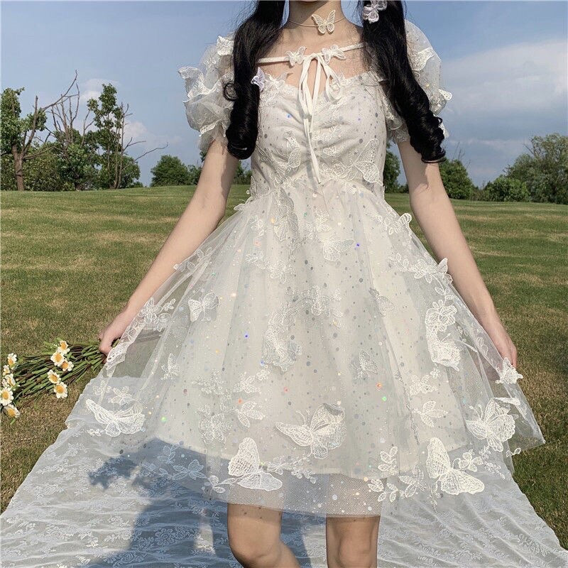 Butterfly Angel Sparkle Princess Lolita Fairy Dress