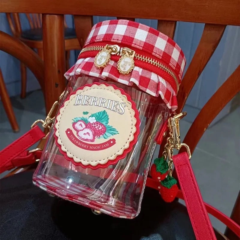 Strawberry Jar Cottagecore Bag