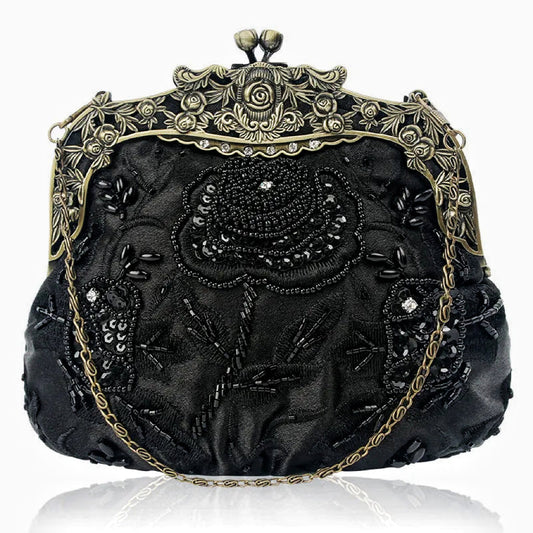 Victorian Embroidered Handbag Purse