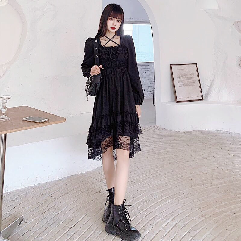 Dark Angel Romantic Gothic Dark Fairy Dress