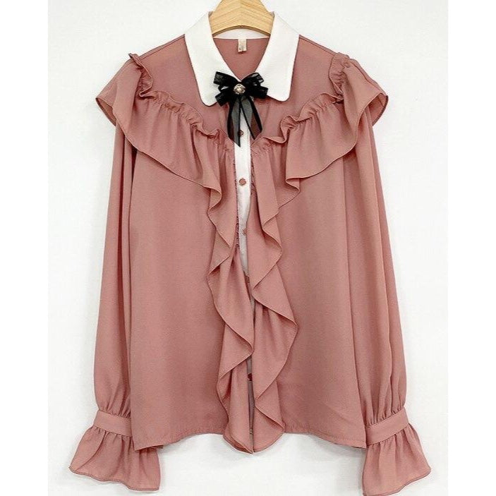 Francine Light Academia Blouse