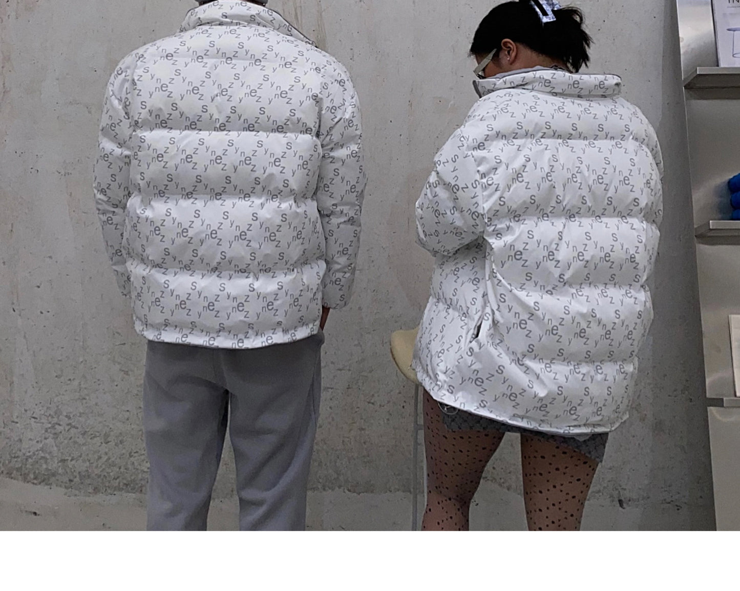 SYNEZ Monogram Puffer Jacket