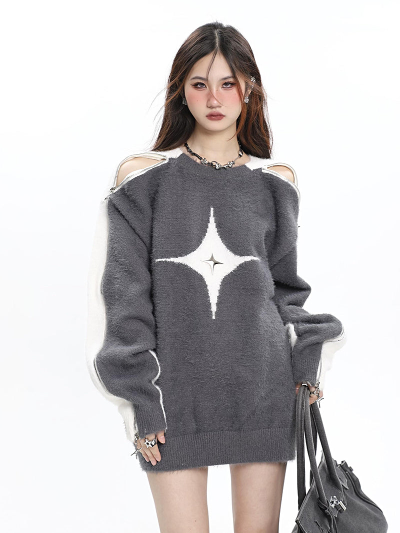 Star Light Long Sleeve Sweater