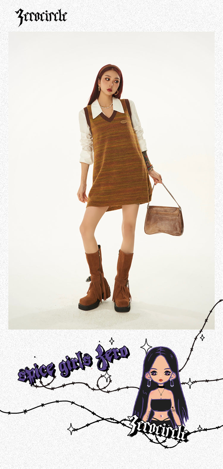 Alice Sleeveless V-Neck Knitted Short Sweater Dress