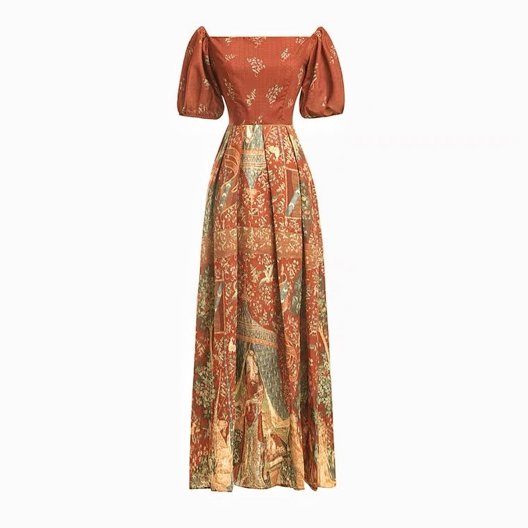 Lady & The Unicorn Medieval Tapestry Dress