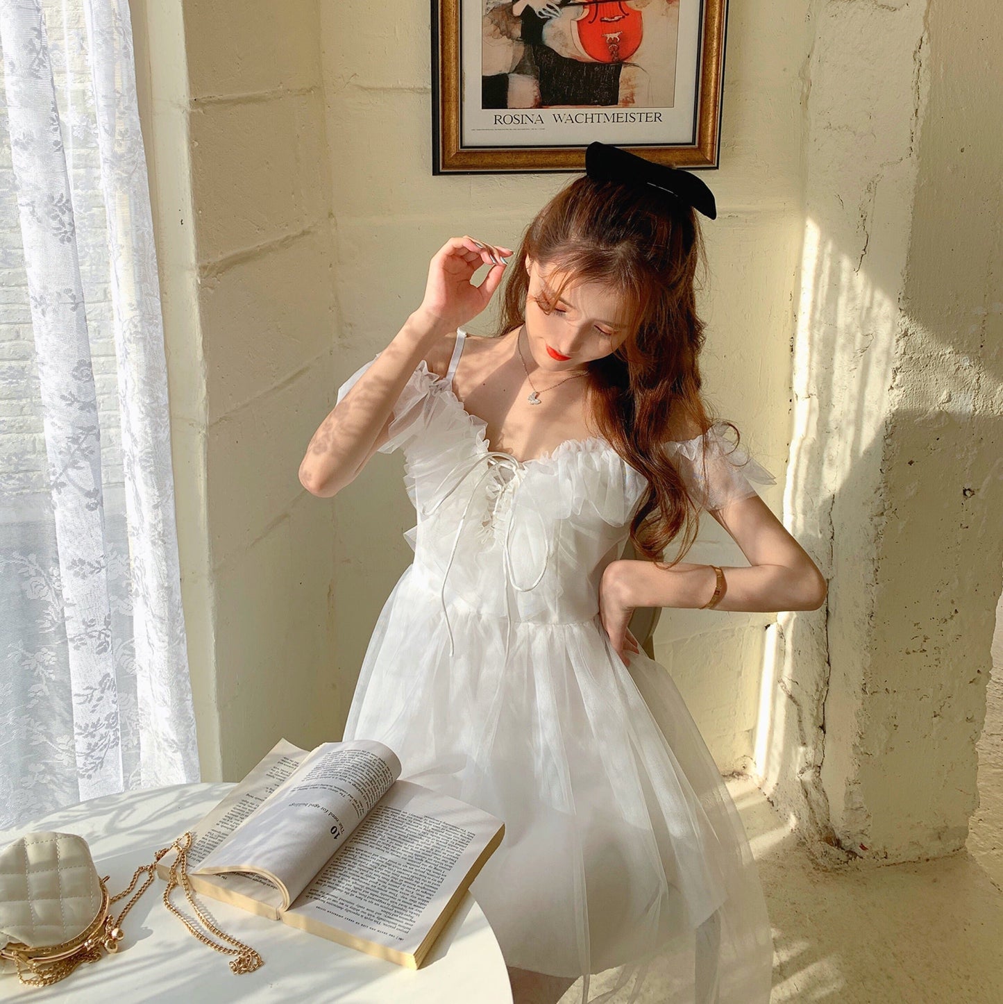 Misty Wish White Tulle Fairy Mini Dress