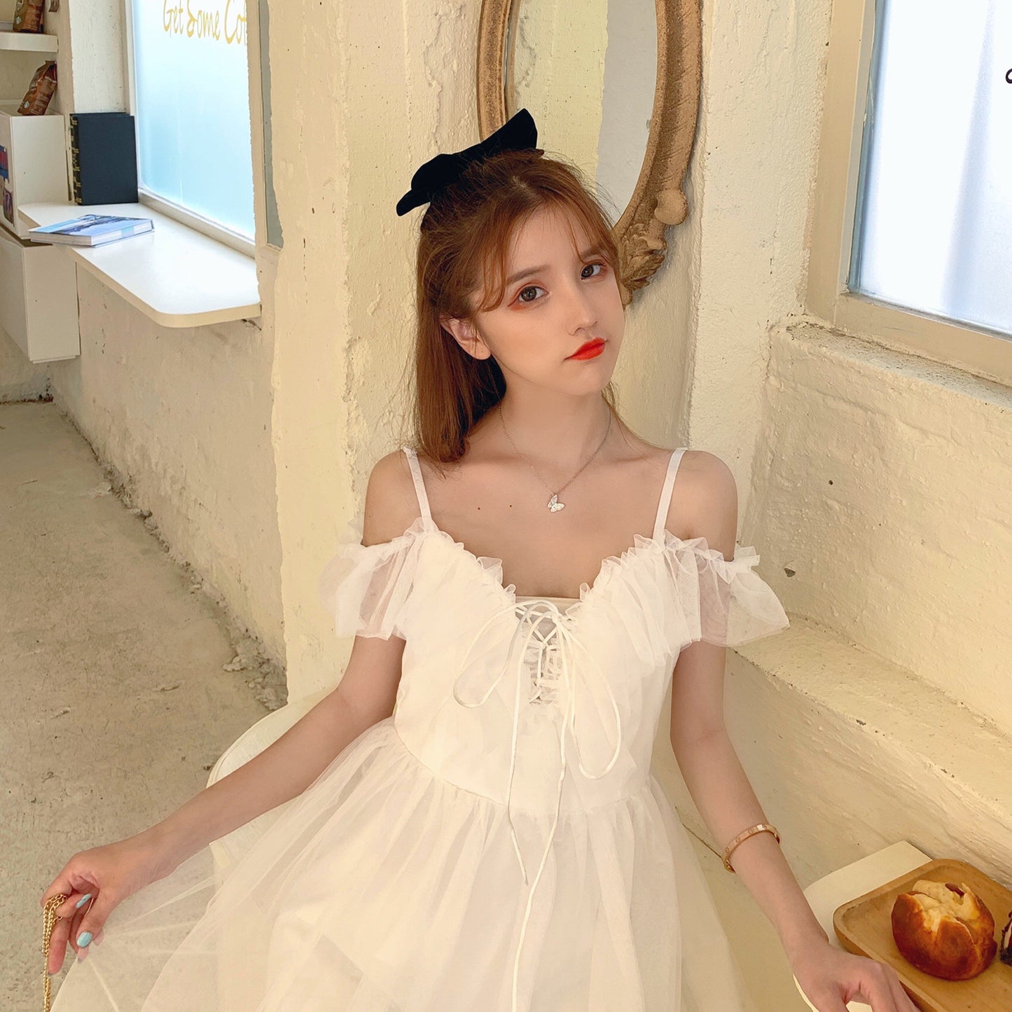 Misty Wish White Tulle Fairy Mini Dress