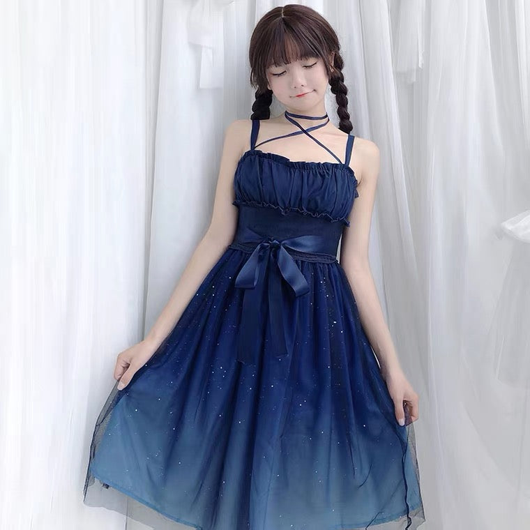 Moonbeam Galaxy Star Kawaii Princess Fairy Kei Dress