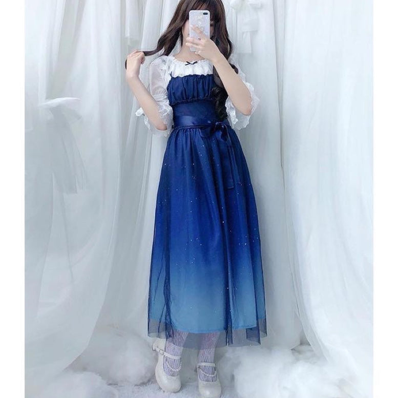 Moonbeam Galaxy Star Kawaii Princess Fairy Kei Dress