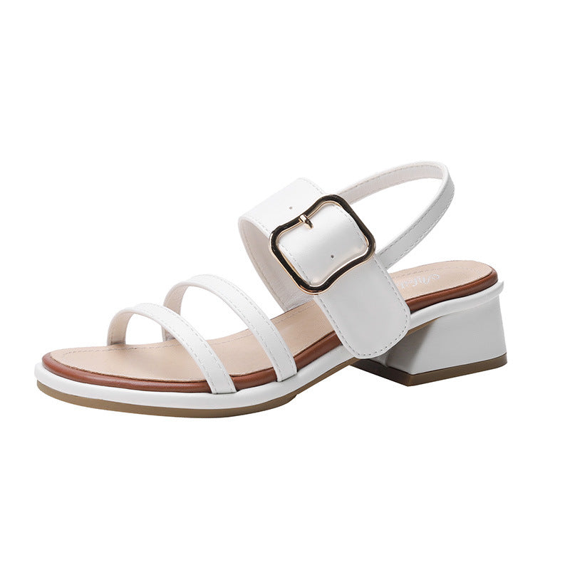 Women's Chunky For Outer Wear Comfortable Summer Strap Sandals