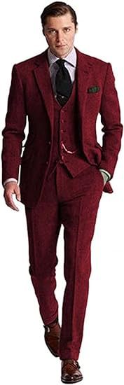 mens fall fashion New Suit Men's Suit Three-Piece Slim Fit Business Banquet Best Man Suit Bridegroom Wedding Suit