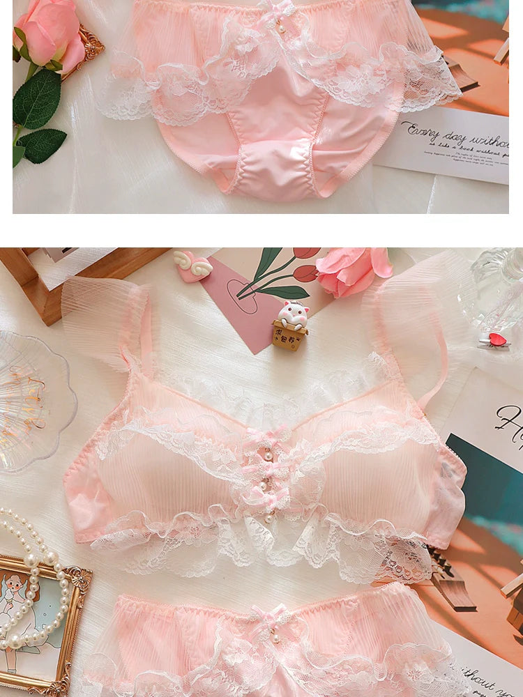 Soft Girly Princess Lingerie Set