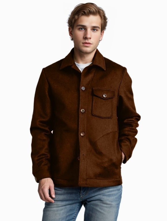 Fashion Etro Men's Men's Elegant Fashionable Autumn and Winter Multi-Pocket Single-Breasted Woolen Coat