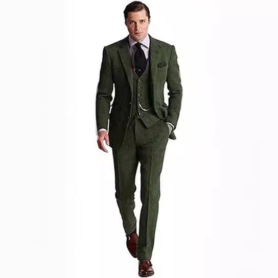 mens fall fashion New Suit Men's Suit Three-Piece Slim Fit Business Banquet Best Man Suit Bridegroom Wedding Suit