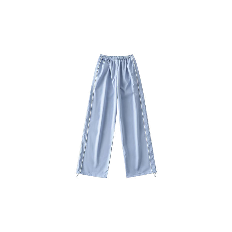 Richard Side Stripe Baggy Loose Solid Color Pants