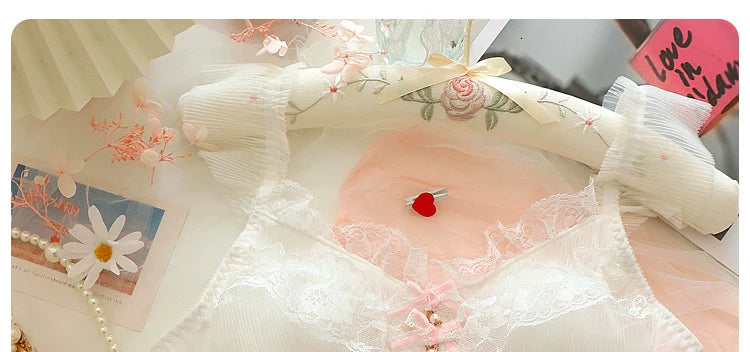 Soft Girly Princess Lingerie Set