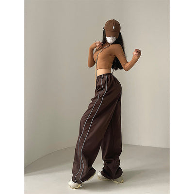 Richard Side Stripe Baggy Loose Solid Color Pants