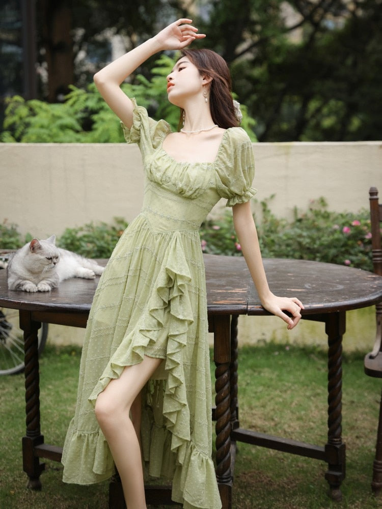 Peridot Green Fairy Dress