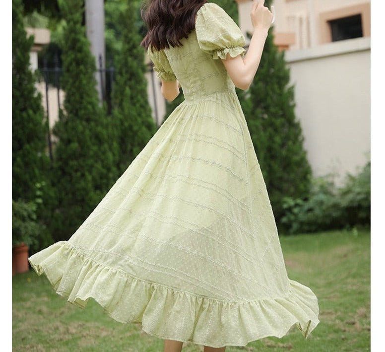 Peridot Green Fairy Dress