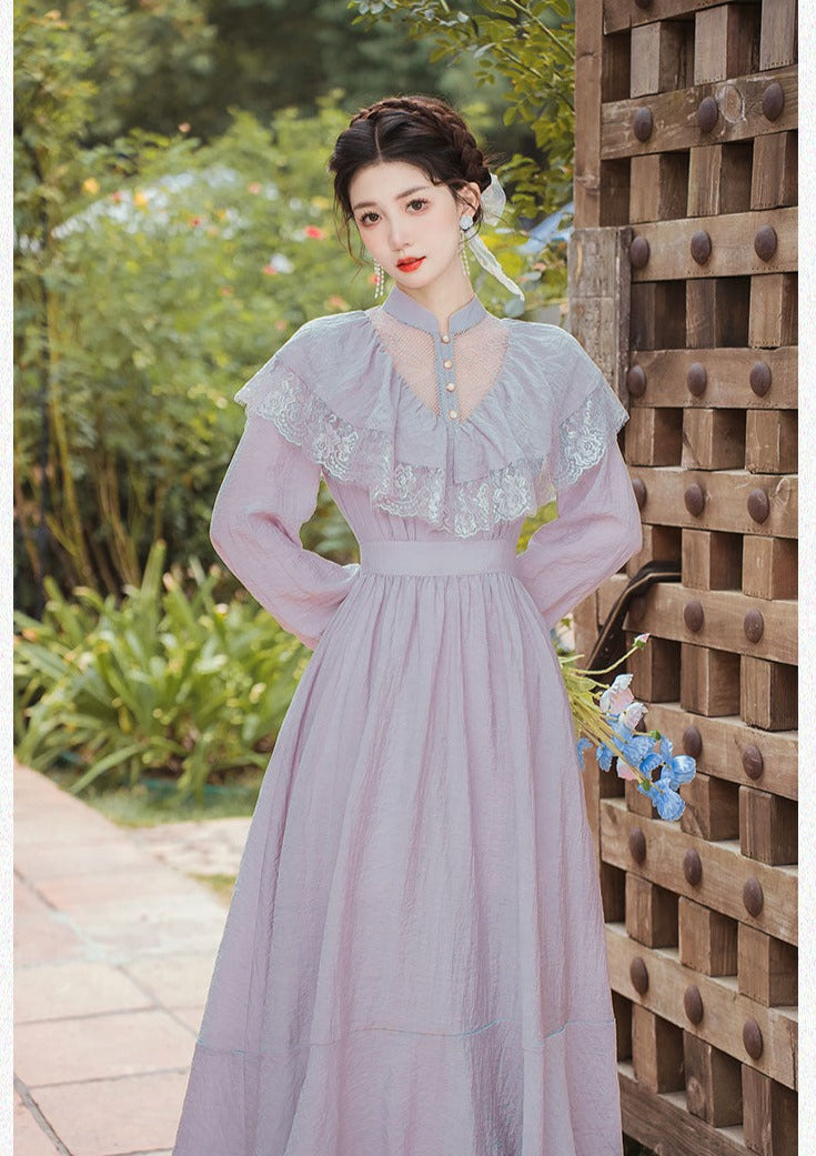 Lilac Nymph Edwardian Vintage Dress