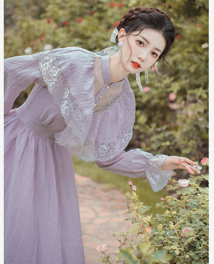 Lilac Nymph Edwardian Vintage Dress