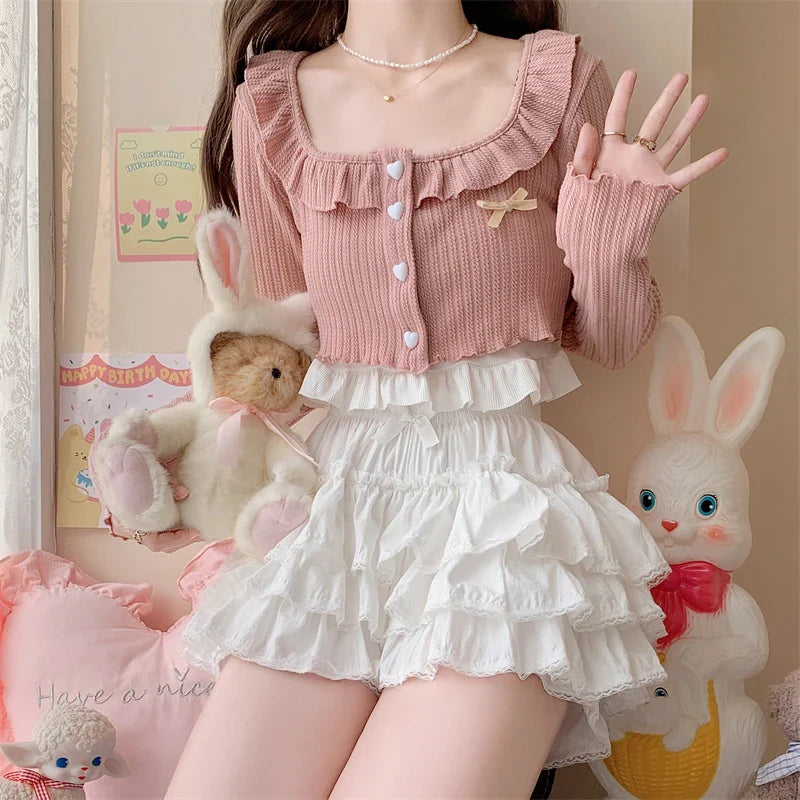 Bonnie Ruffled Bloomer Lolita Shorts