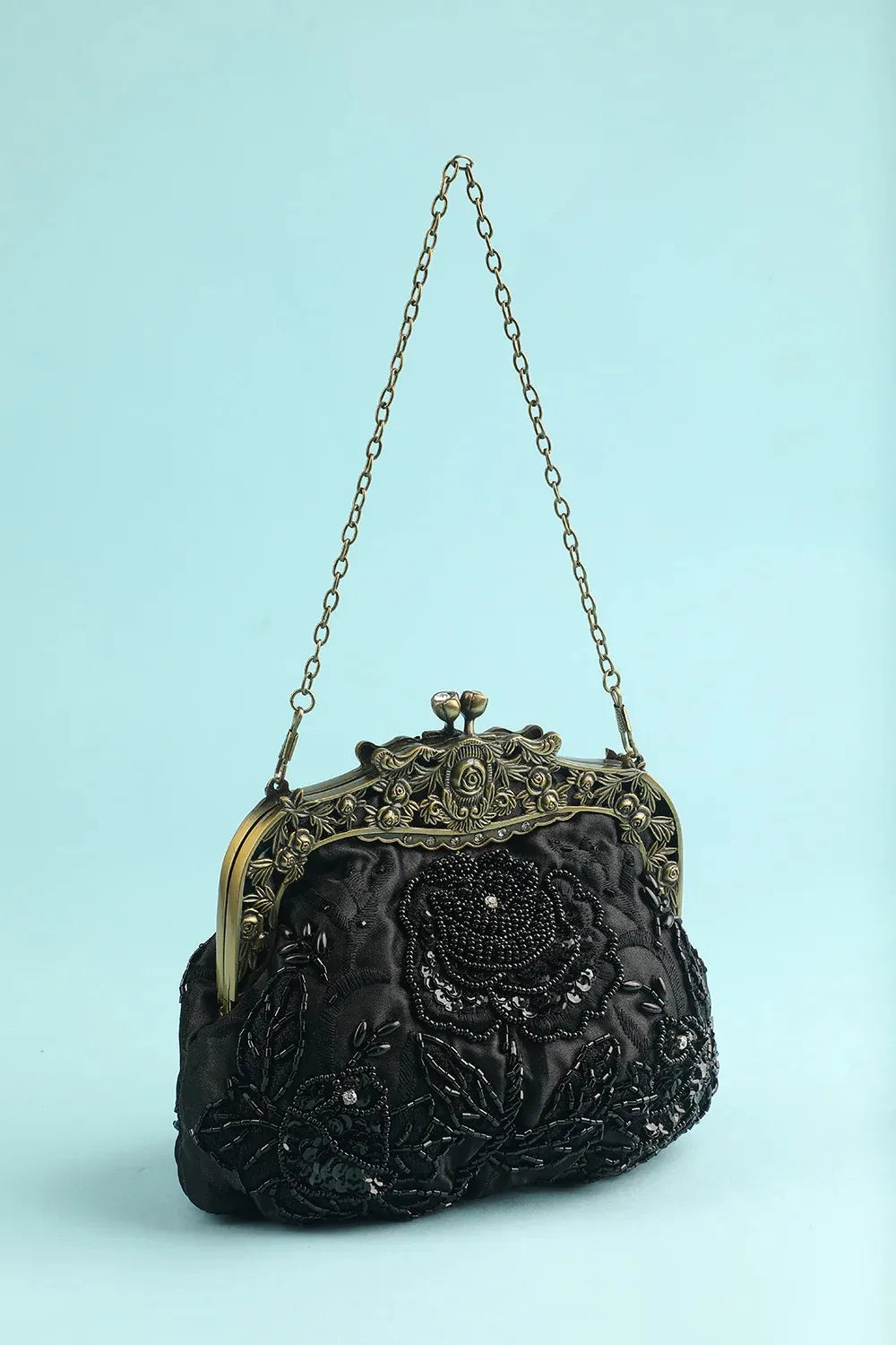 Victorian Embroidered Handbag Purse