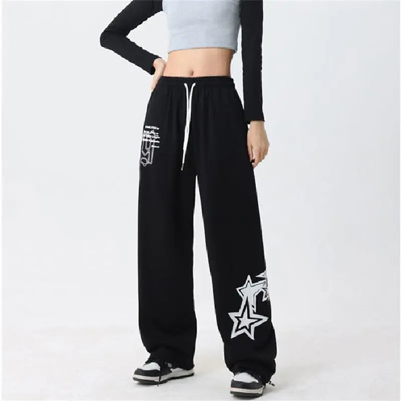 Gray Sweatpants for Women Autumn New Baggy Fashion Oversize Sports Pants Streetwear Jogger Trousers Female