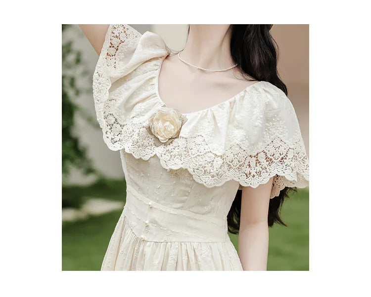 Mountain Flower Edwardian-style Lace Dress