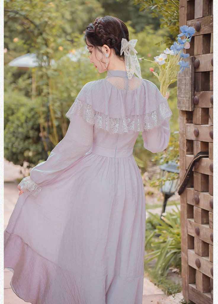 Lilac Nymph Edwardian Vintage Dress