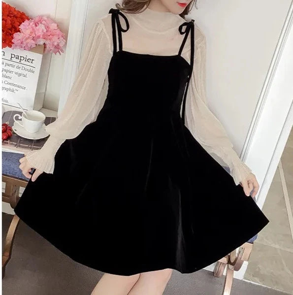 Karissa 2-Piece Dark Academia Dress Set