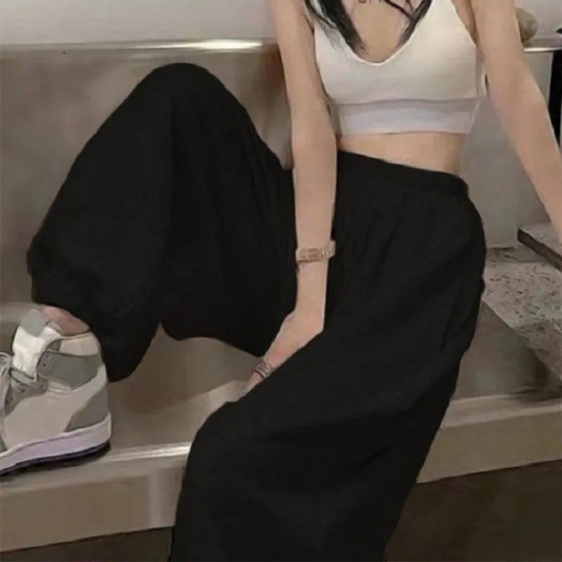 Oversize Sweatpants For Women High Waist Sports Pants Fashion Casual Baggy Pants Female Joggers Streetwear Harajuku Trousers