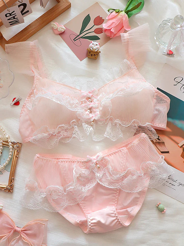 Soft Girly Princess Lingerie Set