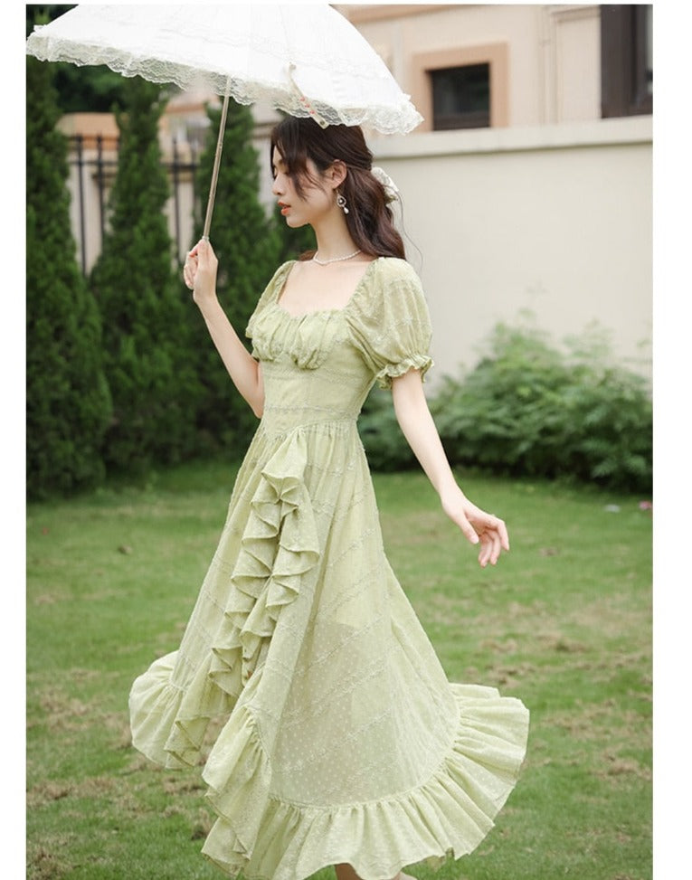 Peridot Green Fairy Dress