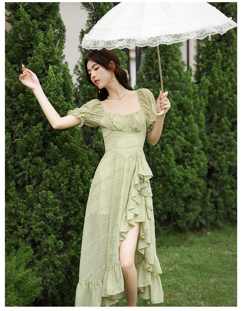 Peridot Green Fairy Dress