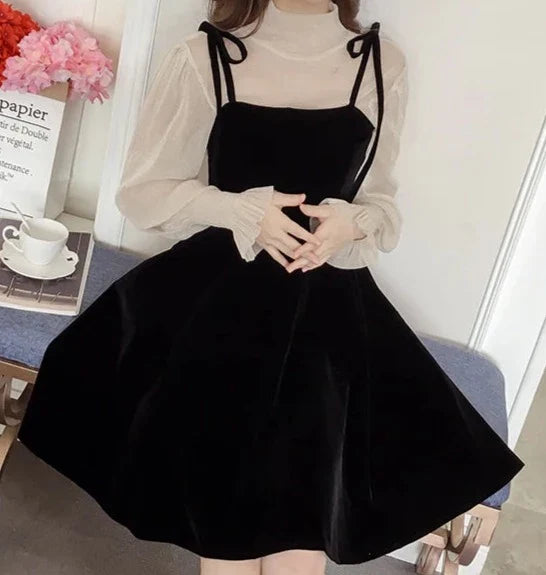 Karissa 2-Piece Dark Academia Dress Set