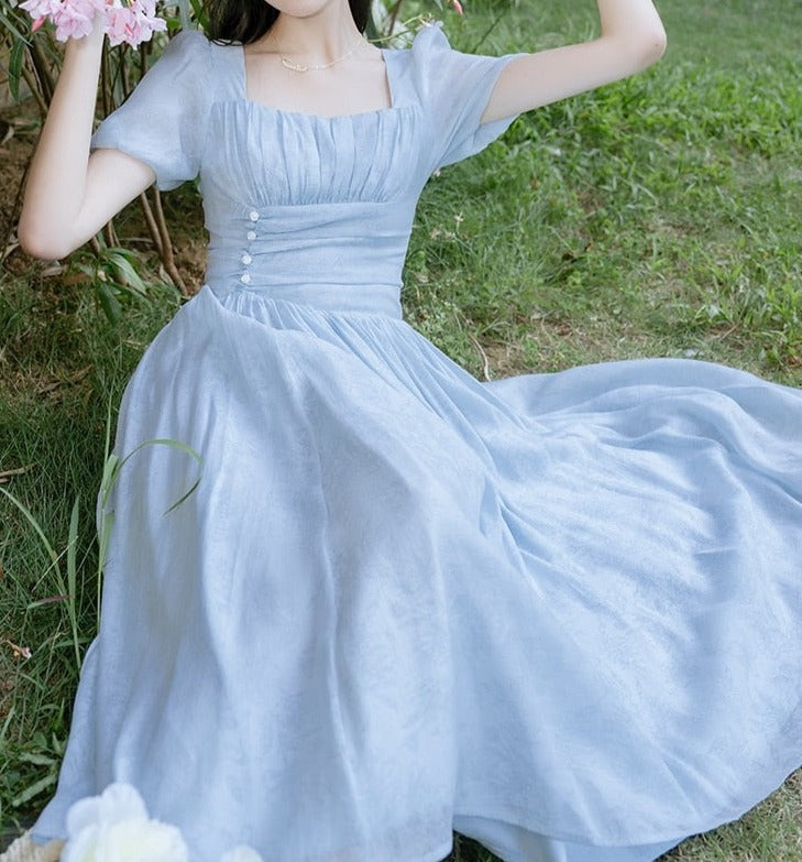 Edith 50s Blue Vintage-Style Dress