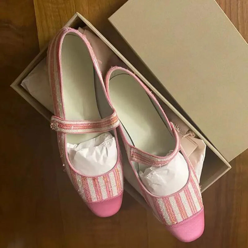 Picsgirl -  New Spring Autumn Student Shoes College Lolita Mary Jane Low Heels Women Creepers School Girl Loafers Vintage Pumps Pink TZ4-10