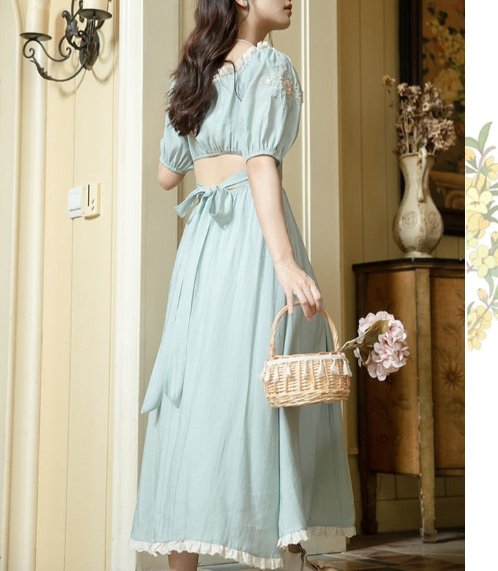 Azure Oasis Romantic Princesscore Royalcore Dress