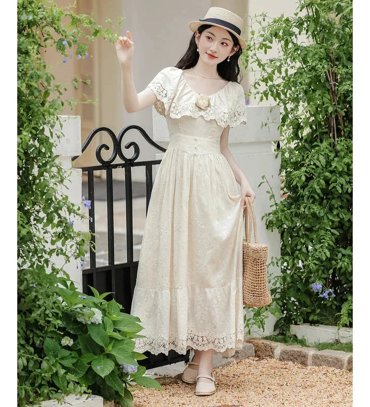 Mountain Flower Edwardian-style Lace Dress