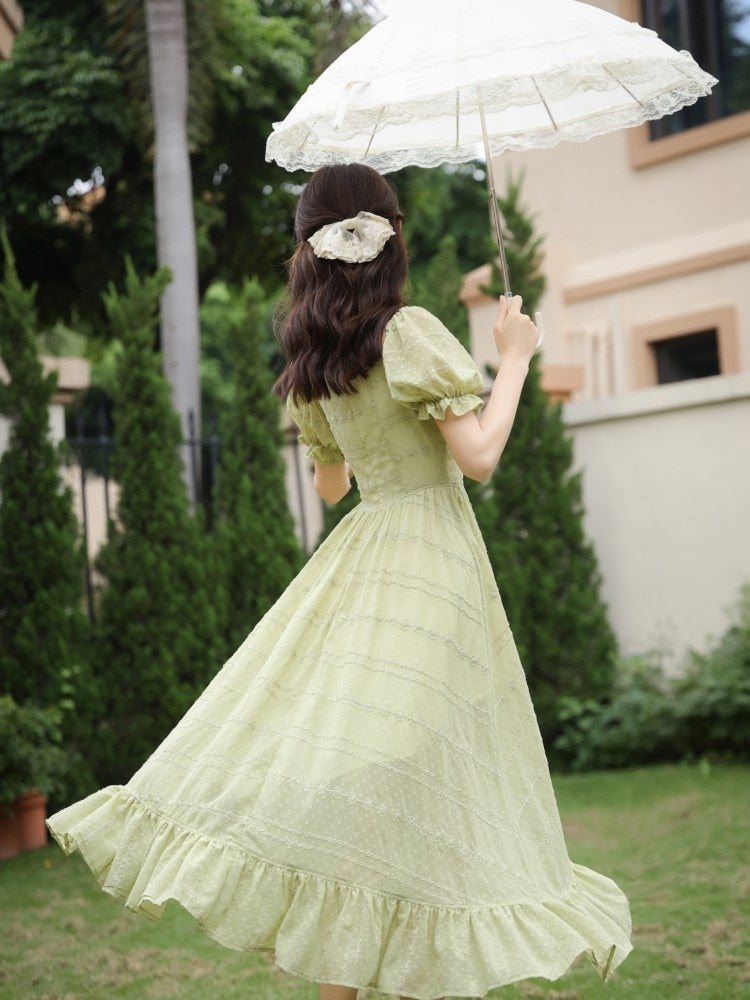 Peridot Green Fairy Dress