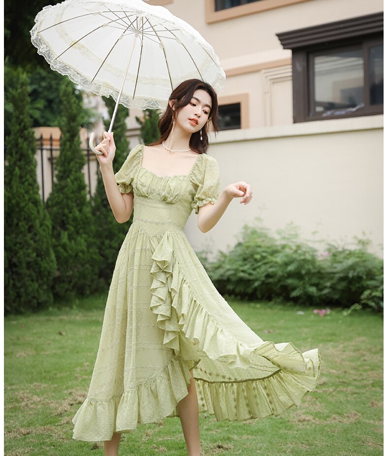 Peridot Green Fairy Dress