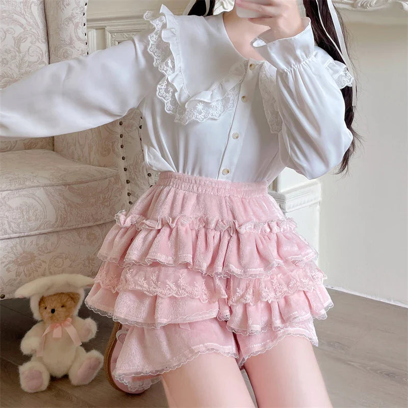 Heidi Velvet Bloomer Lolita Shorts