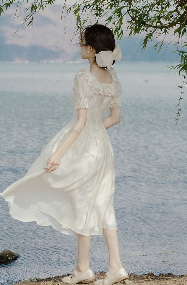 Rosa Sea Romantic Vintage-style Fairycore Princess Dress