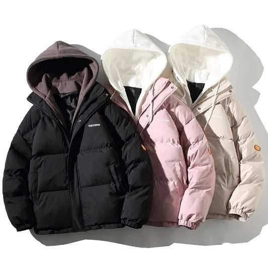 Women's Winter Oversize Jacket 2023 Down Cotton Padded Coat Female Loose Casual Overcoat Female Fashion Hooded Short Parkas