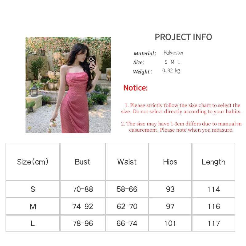 Picsgirl -  Split Spaghetti Strap Dress Sexy Women Backless Slim Waist Swinging Collar Bodycon Dresses Summer Ladies Party Dress