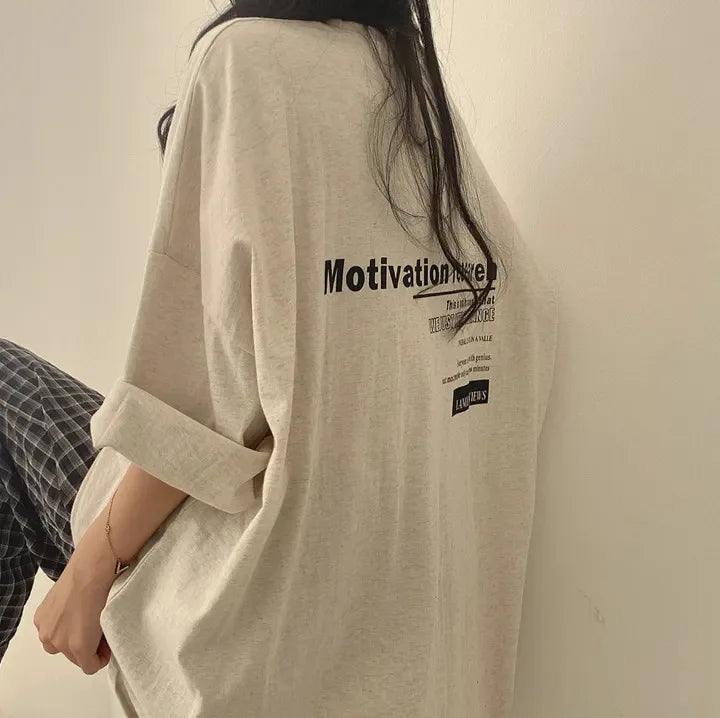 2024 Fashion Woman T Shirts Summer Clothes Loose-Fitting Long Sleeves T-shirt Women's Tops Ropa Mujer Camisetas Hiphop Clothing